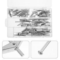 OUNONA 32-Piece Stainless Steel Toggle Anchors with Butterfly Expansion Screws for Secure Wall Mounting and Anchoring