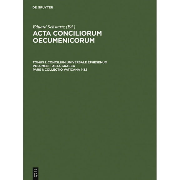 Collectio Vaticana 1-32, (Hardcover)