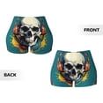 thumbnail image 3 of Sikiie Modern Hip-Hop Skull Print Workout Shorts Women Scrunch Butt Gym Shorts Seamless High Waist Tummy Control Yoga Biker Athletic Shorts, 3 of 5