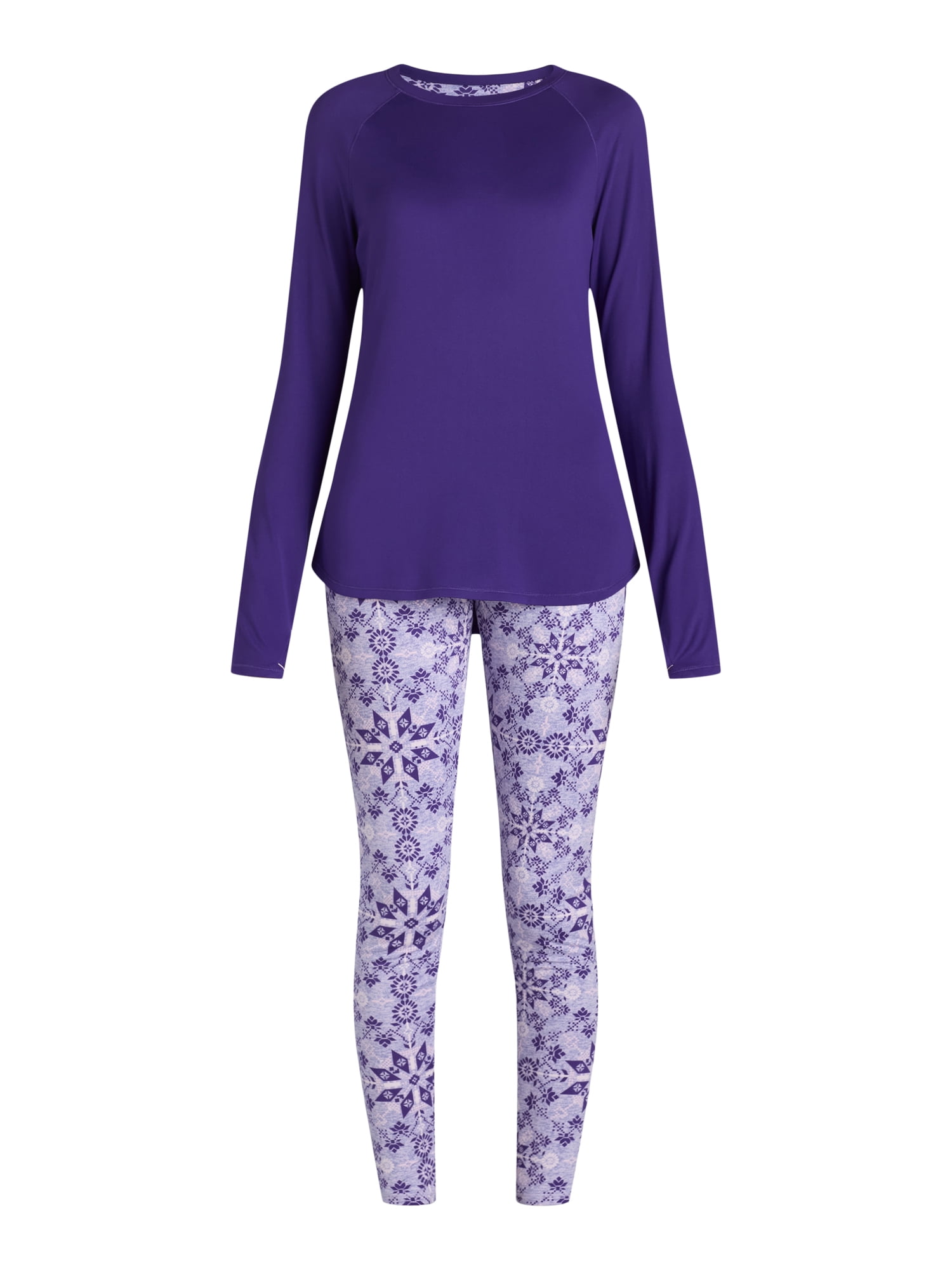 ClimateRight by Cuddl Duds Base Layer 2 piece Base layer Top and Legging Set Women s and Women s Plus Walmart