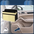 thumbnail image 2 of Unique Bargains Car Trash Can Hanging Car Door Back Seats Fabric Trash Bin Beige 1 Pcs, 2 of 6