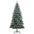 thumbnail image 1 of Lumiparty Christmas Tree with Metal Base, Pre-Lit 9 Ft Artificial Pine with LED Lights, Hinged Holiday Tree for Home, Office Holiday Decor, 1 of 8