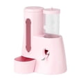 thumbnail image 2 of Automatic Hamster Feeder Waterer, Integrated Pet Dispenser With Removable Structure, for Cage Mounting, Pink, 2 of 6