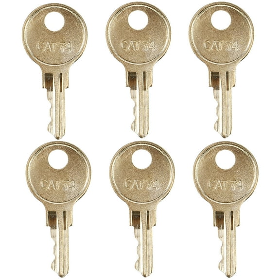 HORIALENCE 6Pcs Iron Paper Towel Dispenser Keys Golden for Toilet Tissue Paper Towel Dispensers Restroom Maintenance