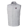 thumbnail image 2 of Men's Cutter & Buck  Gray Jacksonville Suns Stealth Hybrid Quilted Full-Zip Windbreaker Vest, 2 of 3
