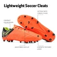 thumbnail image 3 of DREAM PAIRS Men Soccer Shoes Football Sneakers Soccer Outdoor Soccer Cleats ORANGE/BLACK/LEMON/GREEN Size 8.5, 3 of 6