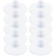 thumbnail image 1 of WHAMVOX 10Pcs Small Clear Suction Cup Hooks for Hanging on Windows Mirrors and Glass, 1 of 8