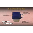 thumbnail image 3 of 10 Admiral Ceramic Mugs Set, 16 oz. - Stoneware, Drinkware, Coffee, C-handle - Cobalt Blue, 3 of 5