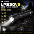 thumbnail image 2 of LUXPRO LP630 LED Flashlight, 1050 Lumens Zoomable Handheld Flashlight, Battery Powered (Batteries Included) with Adjustable Focus, 3 Modes & IPX4 Water Resistant, Bright Compact Flashlight, 2 of 6