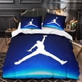 thumbnail image 1 of Housse de Couette Étoiles de Basketball 100 % Microfibre, Ensemble de Literie Imprimé Numérique 3D, 2 Pcs, 1 of 5