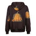 thumbnail image 4 of Chandails à Capuche Zippés pour Femmes Rabais de 50 % en Liquidation Mode Halloween Imprimé Hauts à Manches Longues Poches à Capuche, 4 of 4