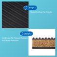 thumbnail image 5 of 16 Packs Ribbed Anti-Vibration Isolation Rubber Pads 3" Length x 7/8" Thick, Square Anti Vibration Pads with Cork Layer, 5 of 6