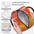 thumbnail image 5 of Haiem Orange Flower Psychedelic Printed Lunch Bag Women, Lunch Box Lunch Bag for Women, Small Leakproof Cute Lunch Tote Large Capacity Reusable Insulated Cooler Lunch Container, 5 of 6