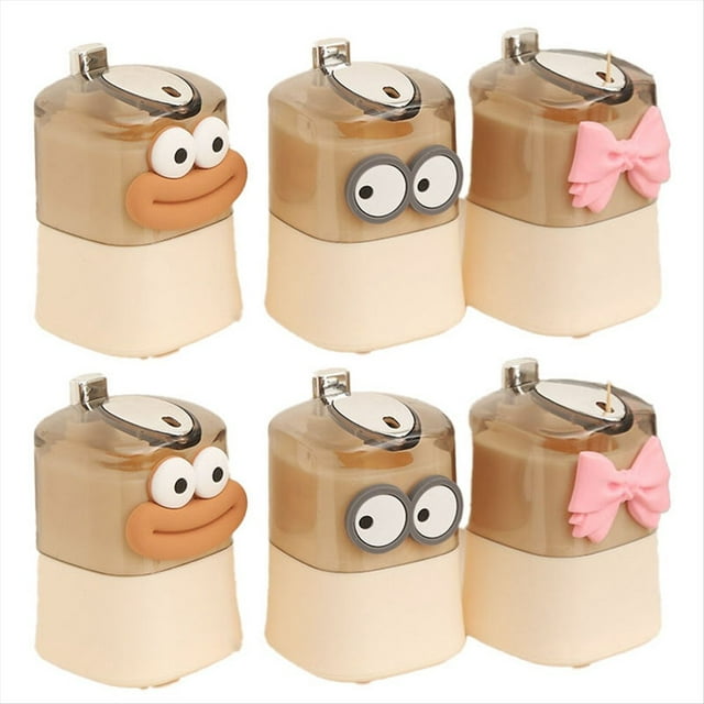 6 Piezas Soportes para Palillos Dientes Organizadores de Almacenamiento de Palillos Emergentes Automáticos Caja de Palillos para Restaurantes Decoración de Mesa para Sala de Estar