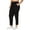 Black, variant on RBX Active Women's Plus Size Ribbed Side Woven Ankle Pant With Pockets
