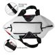 thumbnail image 4 of Balery Black Dog Red Background Bolsa Tote Estilo Estético con Cremalleras, Bolsa de Hombro, Bolsa de Compras Grande y Plegable, 4 of 8