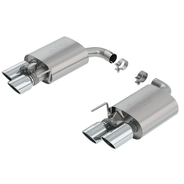 Borla 11951 SType AxleBack Exhaust System; 2.5 in. Into Muffler Dual 2.5 in./3 in. Out; 4 in
