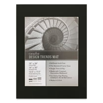 Crescent Pre-Cut Mat - Raven Black, 18" x 24" (13-1/2" x 17-1/2" Opening)