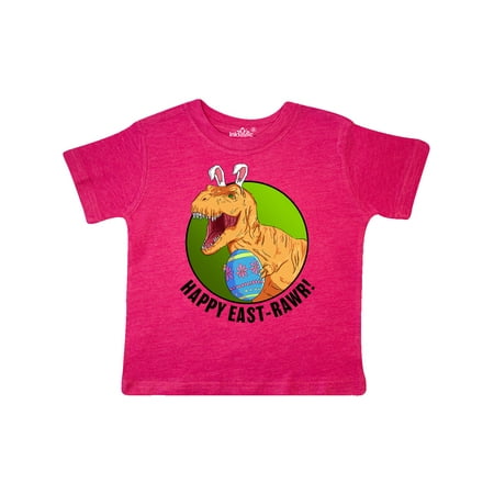 

Inktastic Happy East Rawr with Tyrannosaurus in Bunny Ears Gift Toddler Boy or Toddler Girl T-Shirt