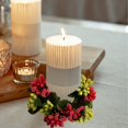 thumbnail image 6 of Suncoda Christmas Wreath, Needle Candlestick Wreath for Christmas Table Decoration Artificial Leaves Candle Ring Candlestick Garland Home Decor, Christmas Ornament, 6 of 6