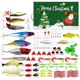 thumbnail image 2 of Calendario Adviento Pesca 78 Uds. Juego Señuelos 2024 Regalos Navidad para Hombres () Rojo, 2 of 5