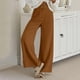 thumbnail image 1 of WILLBEST Pantalones Casuales elegantes para Mujer, de Pana de Color Liso, con Diseño de Doble Botón, Cintura Semielástica, Corte Recto para Primavera y Otoño. Grande, 1 of 8