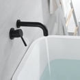 thumbnail image 6 of SUMERAIN Wall Mount Bathtub Faucet Set with Single Left-Handed Handle, Matte Black, 6 of 7