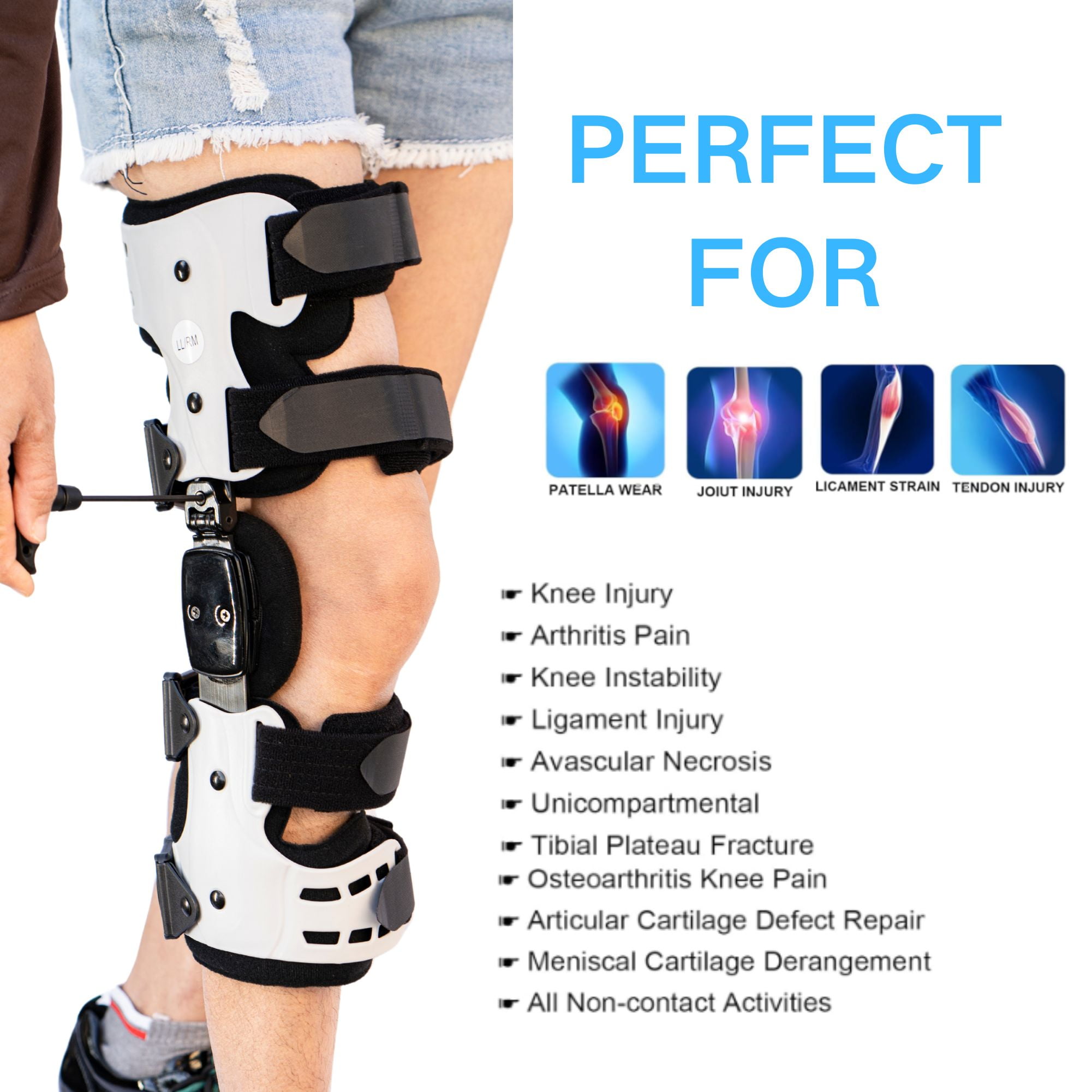 OA Unloader Knee Brace- Unloader Knee Brace for Osteoarthritis, Arthritis Pain, Cartilage Repair, Bone on Bone Knee Joint Pain