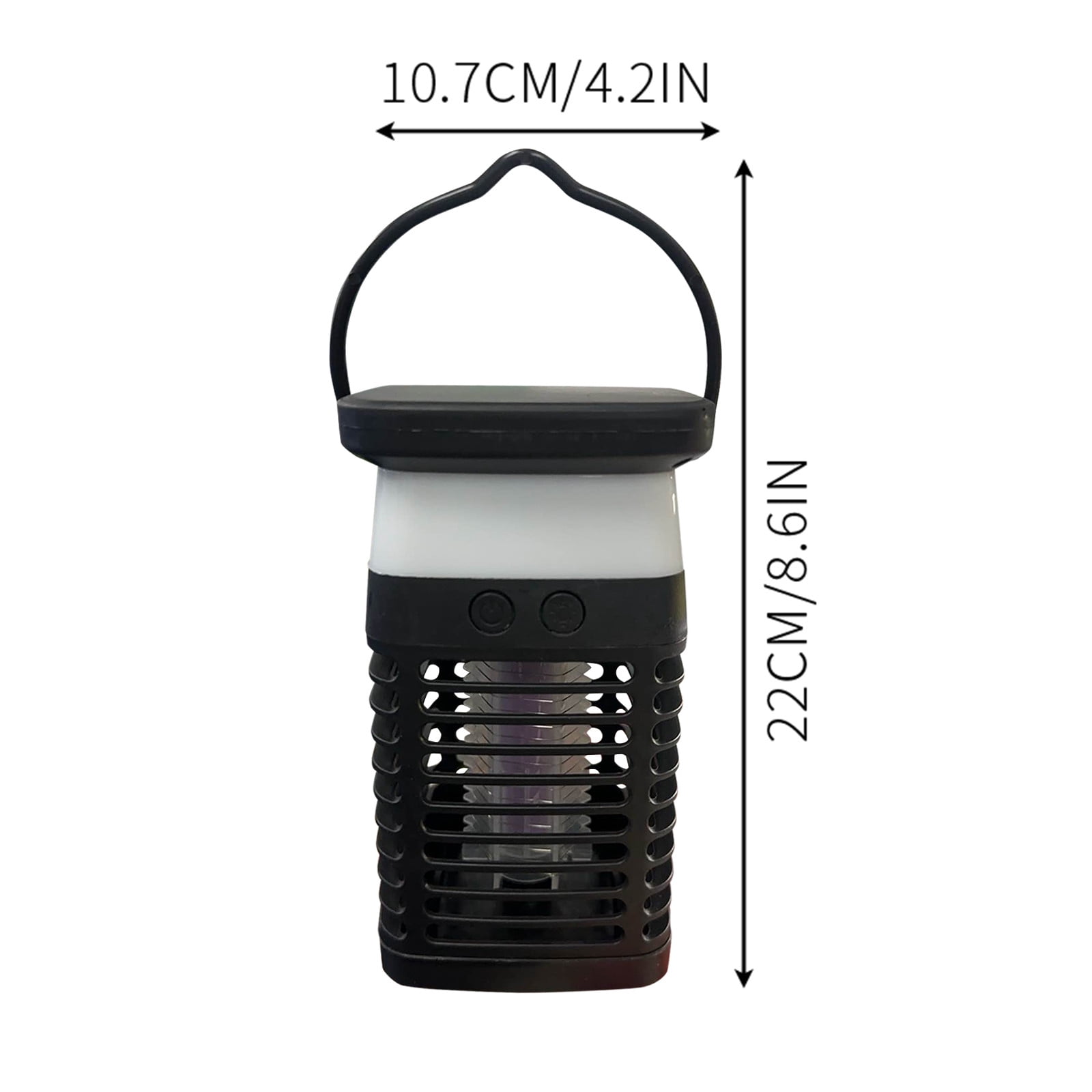 JIhuahe Mosquito Zapper Outdoor Portable - Rechargeable Electric Fly Zapper with 7 Color Light & Battery, Cordless Insect Killer for Camping, Patio, Backyard,black