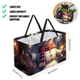 thumbnail image 2 of Snowman Large Foldable Cube Organizer with Oxford Cloth Material - Ideal Shopping Basket, Shopping Bags, and Storage Box Solution, 2 of 7