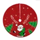 thumbnail image 5 of Falda para árbol de Navidad de 60 cm, cubierta para pie de árbol de Navidad roja, alfombra para árbol de Navidad con copos de nieve de Papá Noel, base para decoración, 5 of 5