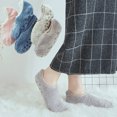 thumbnail image 3 of YIGSECU Women Winter Fuzzy Velvet Short Slipper Socks Fluffy Warm Non-Slip Boat Hosiery, 3 of 21