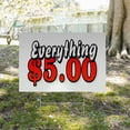 thumbnail image 5 of Everything 5 Dollars Yard Sign 10 Pack of 12 Inch x 16 Inch Single Sided Weatherproof Heavy-Duty Plastic with Stake | Cost-Effective Sales, Retail Bargains, Durable Signage | Made in, 5 of 7