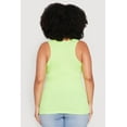 thumbnail image 5 of Womens Plus Size Rib Knit Tank Top, 5 of 5