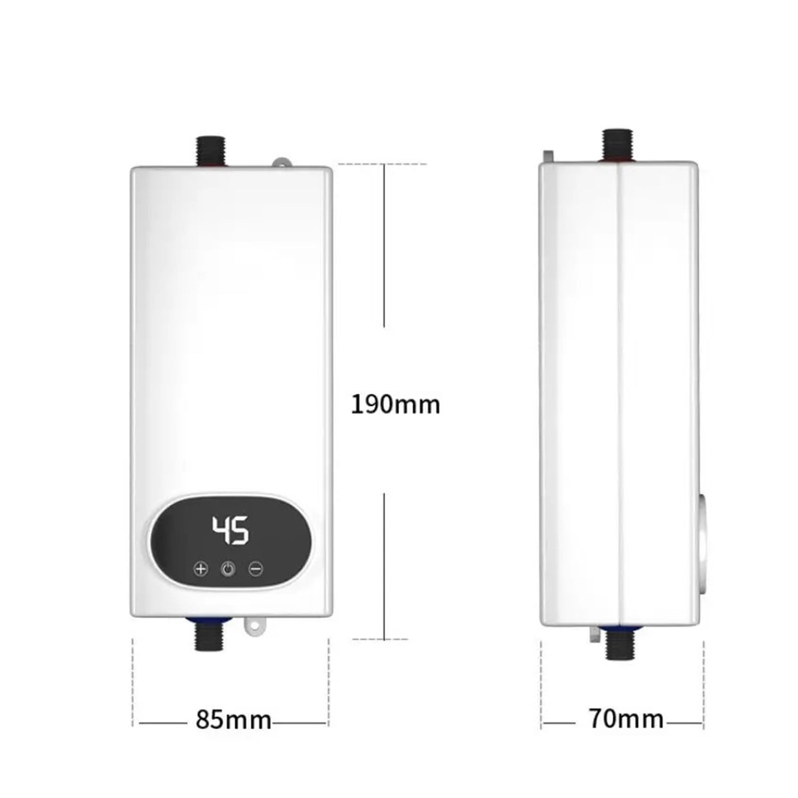 Hot Water Heater 5500W Instant Tankless Water Heater Thermostat Induction Heater Smart Touch Electric Heaters Shower Automatica ,Compact Design