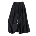 thumbnail image 1 of WILLBEST Pantalones Casuales para Mujer: Pantalones de Verano Lisos, de Cintura Alta, Finos, Holgados y de Pierna Ancha para Un Uso Diario Versátil. Extra Grande, 1 of 2