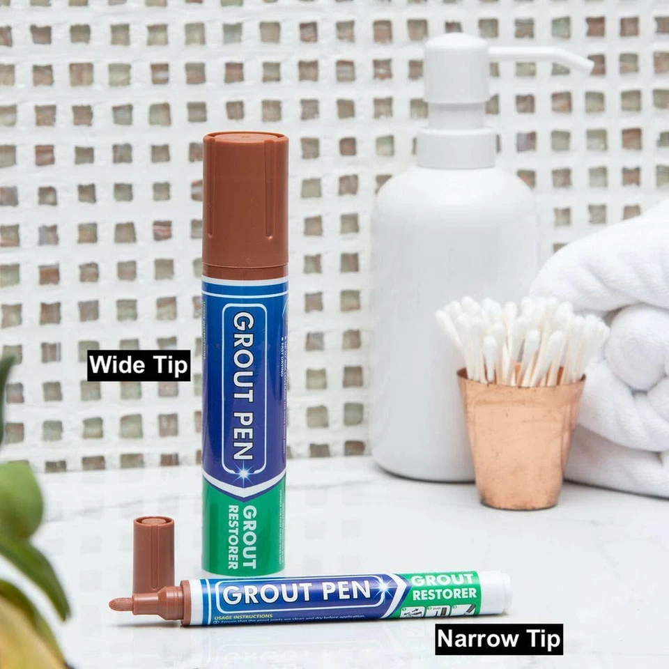 CIRCLE- Grout Pen Tile Paint Marker Terracotta : Waterproof Tile Colorant Pen - Wide Tip