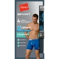 thumbnail image 4 of Hanes Boxer Brief Assorted 4-Pack FreshIQ Ultimate Mens X-Temp Cool Performance, 4 of 8
