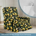 thumbnail image 3 of FOR U DESIGNS Lemon Leaf Print Recliner Chair Covers with Arms, Polyester Lazy Boy Recliner Covers Anti-Slip Living Room Chair Protector Slipcover for Pet,Kids, 3 of 8