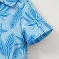 thumbnail image 5 of TAIAOJING Toddler Boys Short Sleeve Cartoon Leaves Prints T Shirt Tops Shorts Beach Child Kids Gentleman Outfits For 18-24 Months, 5 of 9