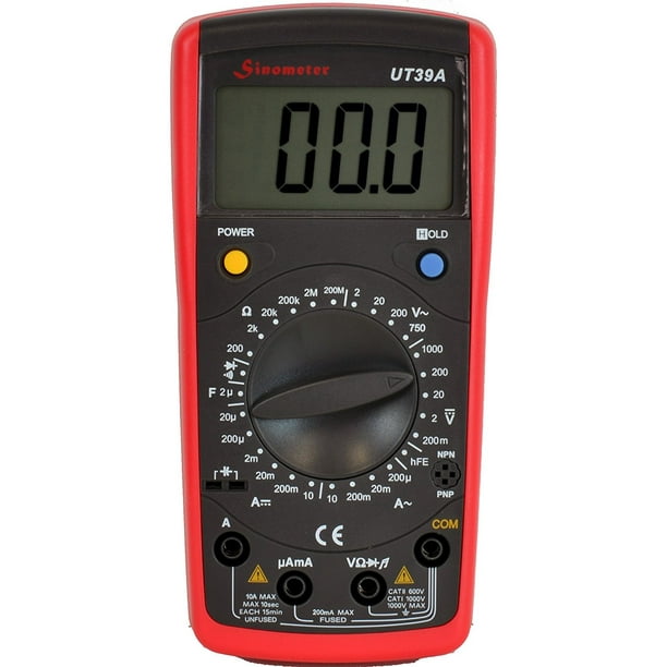 Sinometer UT39A AC DC Voltage Amp Ohm Meter Multimeter