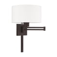 thumbnail image 6 of 40036-07 Livex Lighting 1 Light Swing Arm Wall Sconce-Bronze Finish, 6 of 10