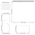 thumbnail image 2 of Juego de cortinas de ducha con jeroglíficos egipcios, 4 unidades, 2 of 2