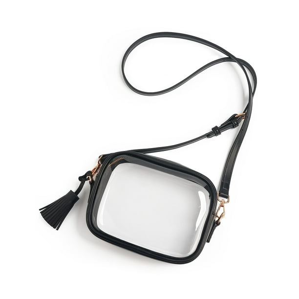 Bolso bandolera Yarnic transparente aprobado por el estadio para mujer