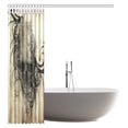thumbnail image 2 of MYPOP Tattoo Art Decor Shower Curtain, Revenge Fierce Faced Skull Triplets with Romantic Detail of Rose Fabric Bathroom Shower Curtain Set with Hooks, 60 X 72 Inches, 2 of 2
