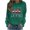 Army Green, variant on MaFYtyTPR Women's Long Sleeve Tops Christmas Printed Fashionable Loose Casual Regular Hoodless Pullover Sweatshirt Top Army Green L