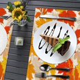 thumbnail image 4 of Fall Maple Leaves Kitchen Placemats 18"X12" Thanksgiving Vintage Table Mats Set of 4 Easy to Care for Dining Kitchen Restaurant Table, 4 of 6