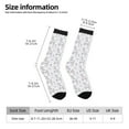 thumbnail image 2 of Daiia Elegant ice skates snowflakes Print Crew Socks – Soft Breathable Long Socks for Men & Women, Moisture-Wicking & Comfortable Daily Wear Socks, One-Size Fits Most (US 5-11), 2 of 6