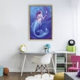 thumbnail image 2 of Jewel Bedecked Mermaid & Seahorse Gold Framed Floater Canvas Wall Art, design by Rachel Anderson, 2 of 10