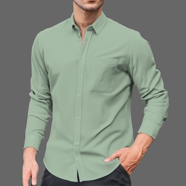 fall colors for men's dress shirts Fall Leaf Men Button Up Shirt, Brown Autumn Long Sleeve Print Buttoned Down Collar Male Guys Casual Dress Shirt Chest Pocket Collared L